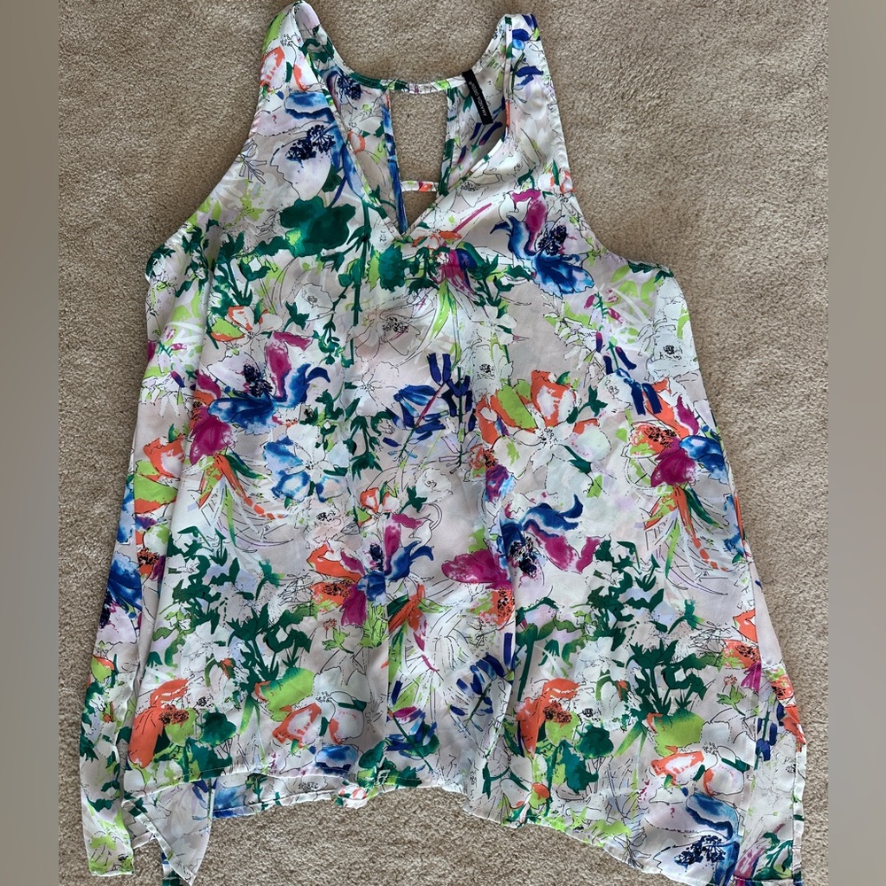 AMANDA GREEN vibrant Floral Women's Tank Top